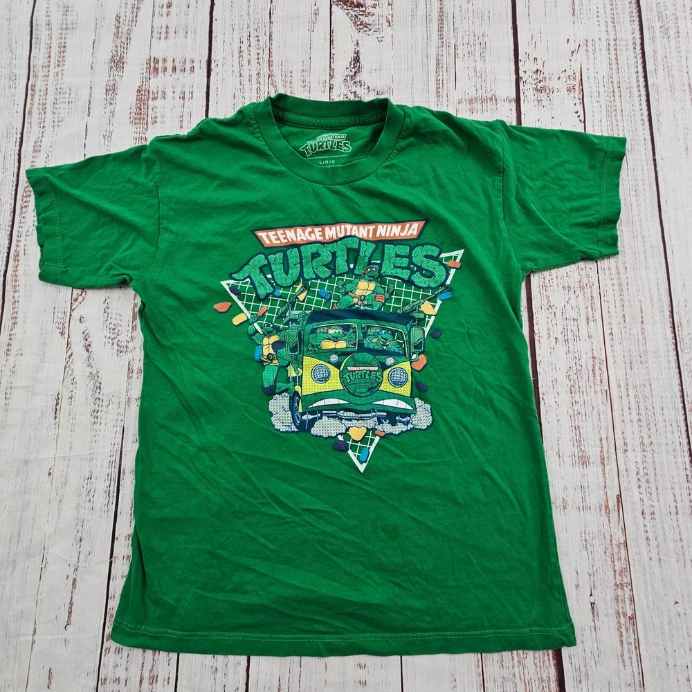 Teenage‎ Mutant Ninja Turtle Green Short Sleeve Cotton T-Shirt Youth L